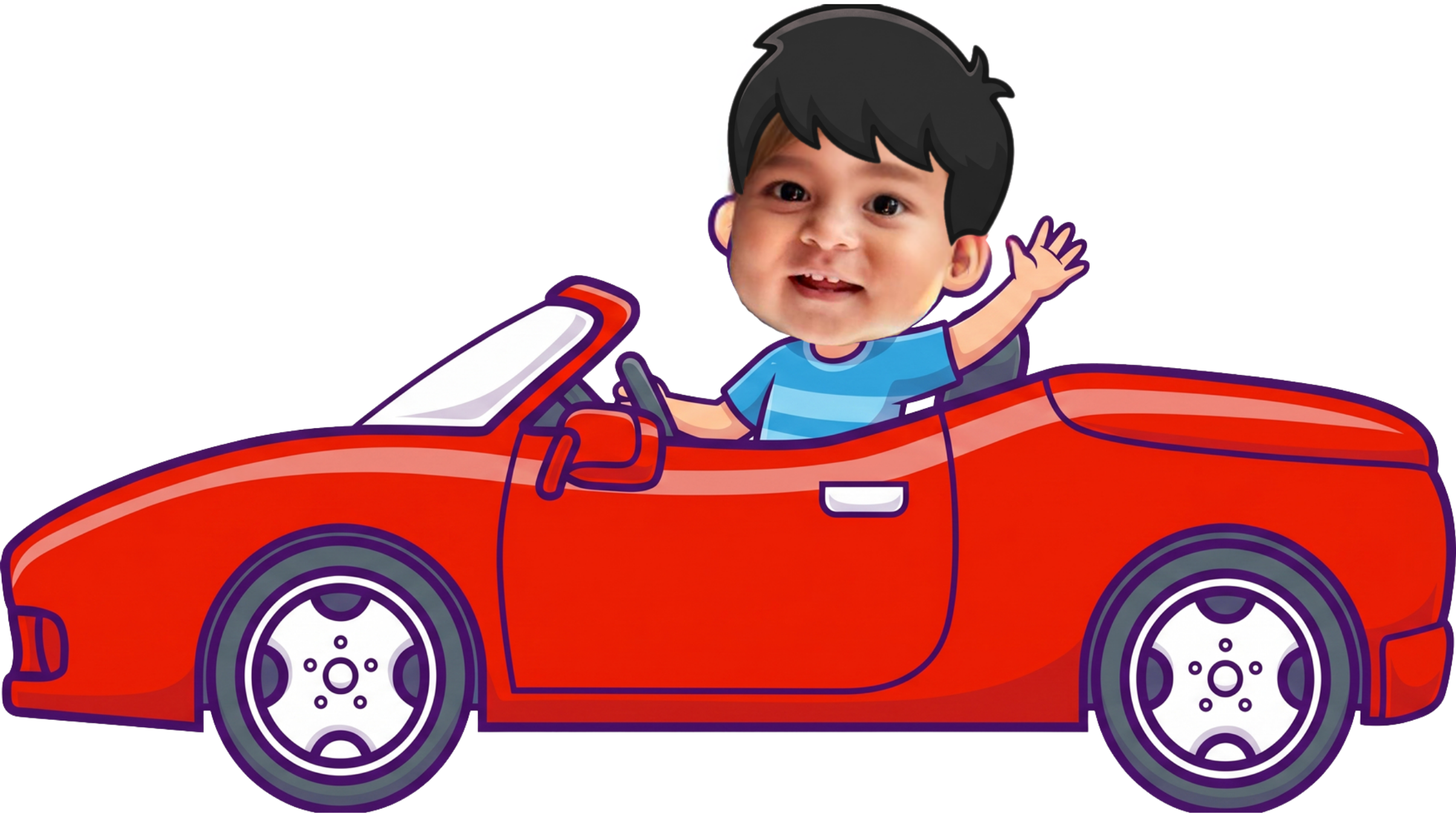 Krishav on a car ride